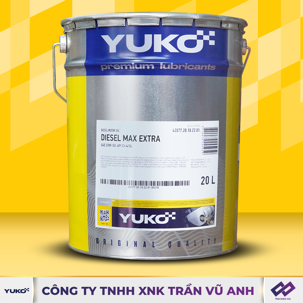 YUKO DIESEL MAX EXTRA 20W50 CI-4 20L